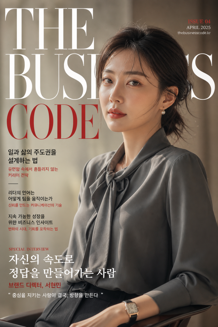 강력하고 자신감 넘치는 에디토리얼 초상화