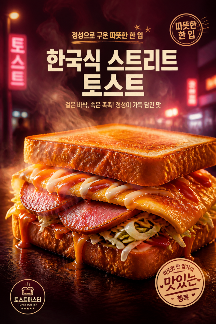 스트리트 푸드 다큐멘터리 - 한국식 토스트