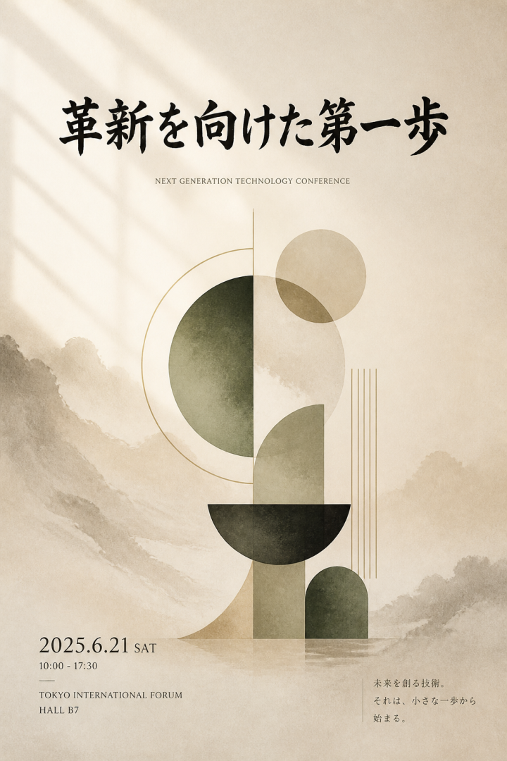 일본식 미니멀 포스터 광고