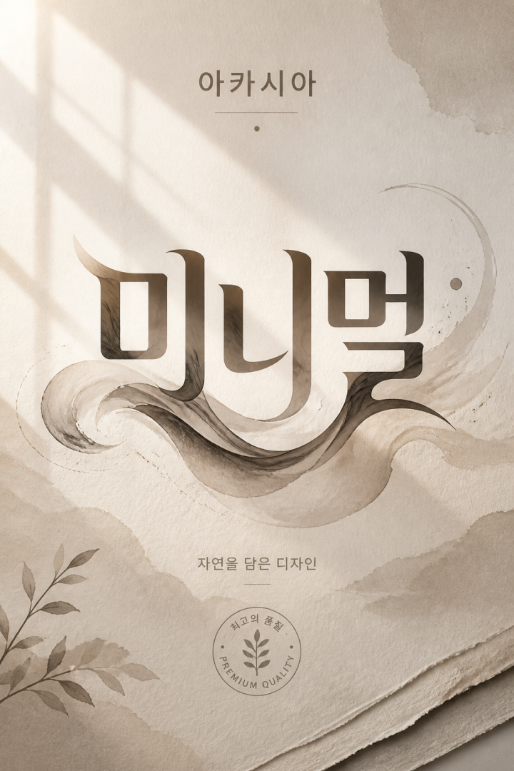 미니멀 디자인 포스터