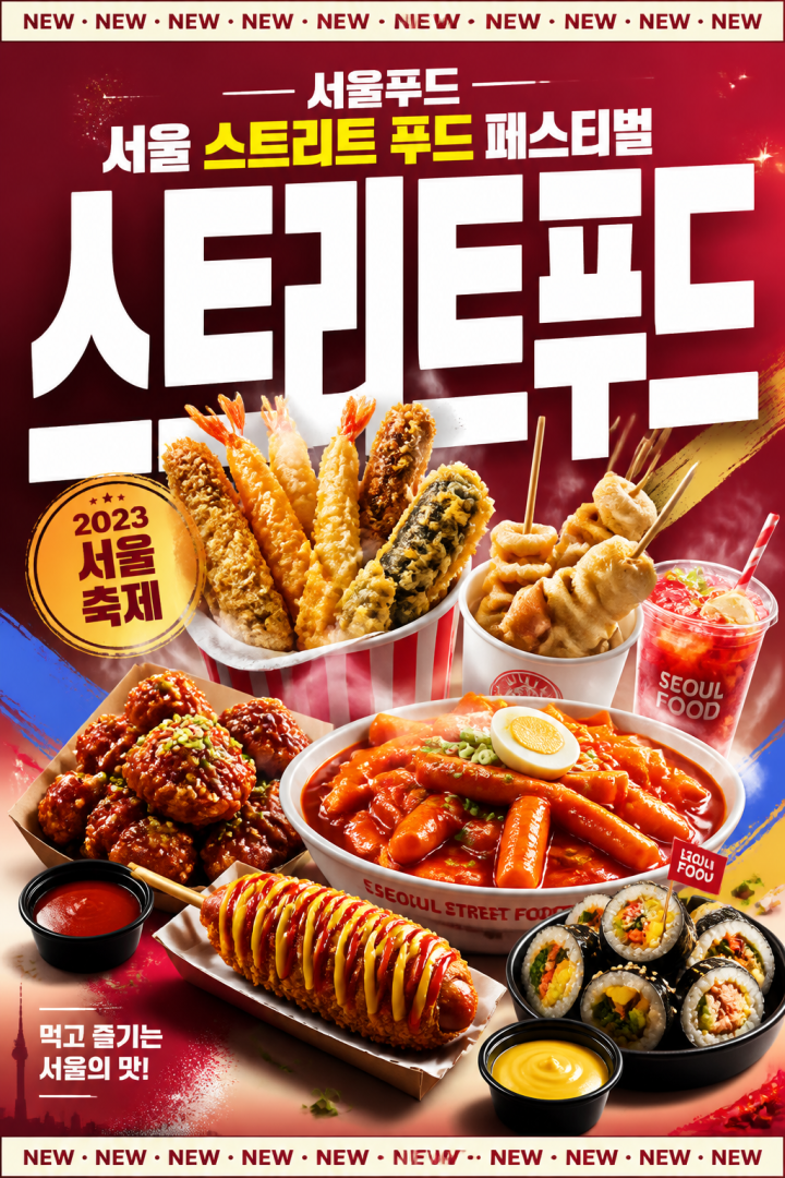 서울 스트리트 푸드 페스티벌 포스터