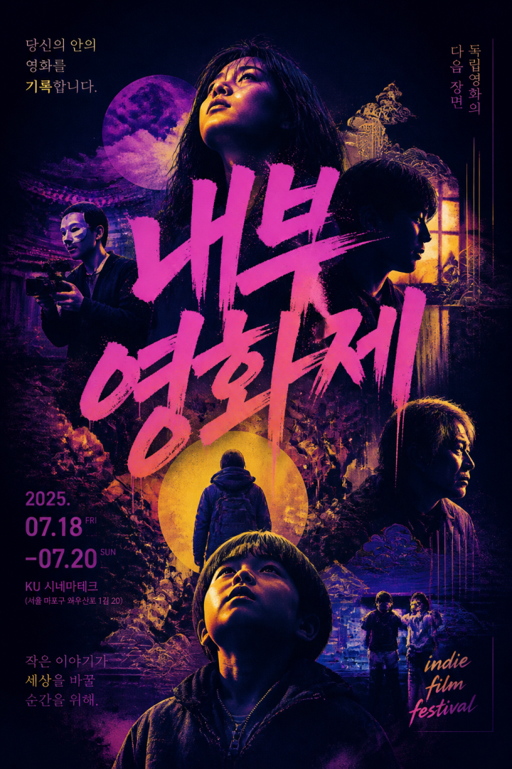 모던 한지 감성의 K-드라마 포스터