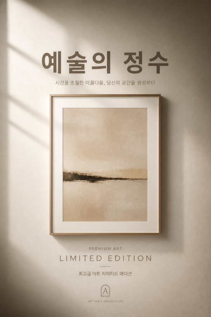 우아한 미니멀 제품 포스터