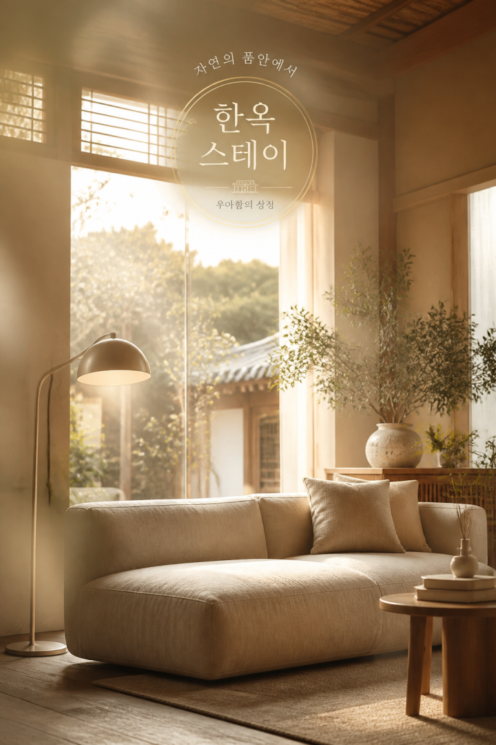 현대 한옥의 와비-사비 인테리어