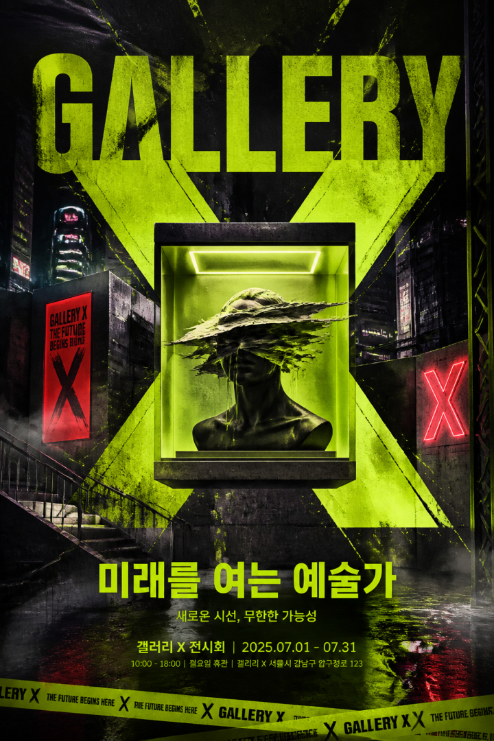 1980년대 네온 레트로 이벤트 프로모 포스터